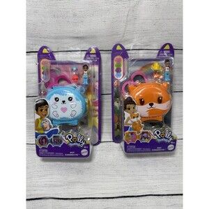 SET Of 2 Polly Pocket Pet Connects Micro Playset NEW